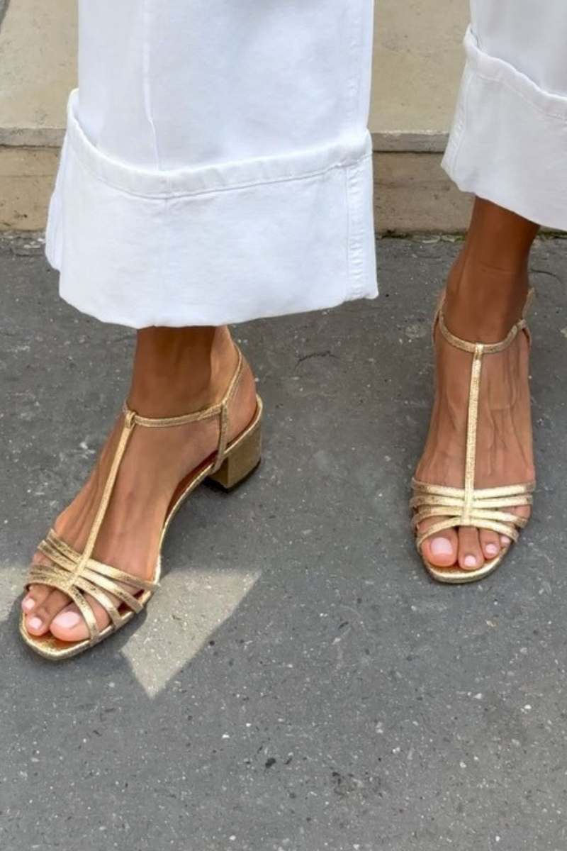 Sandalias de tacón bajo Allegra