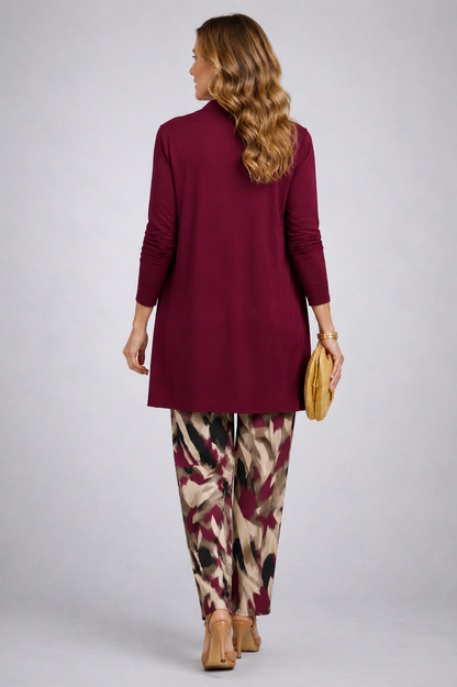 Fiamma | Conjunto de mujer 3 piezas morado