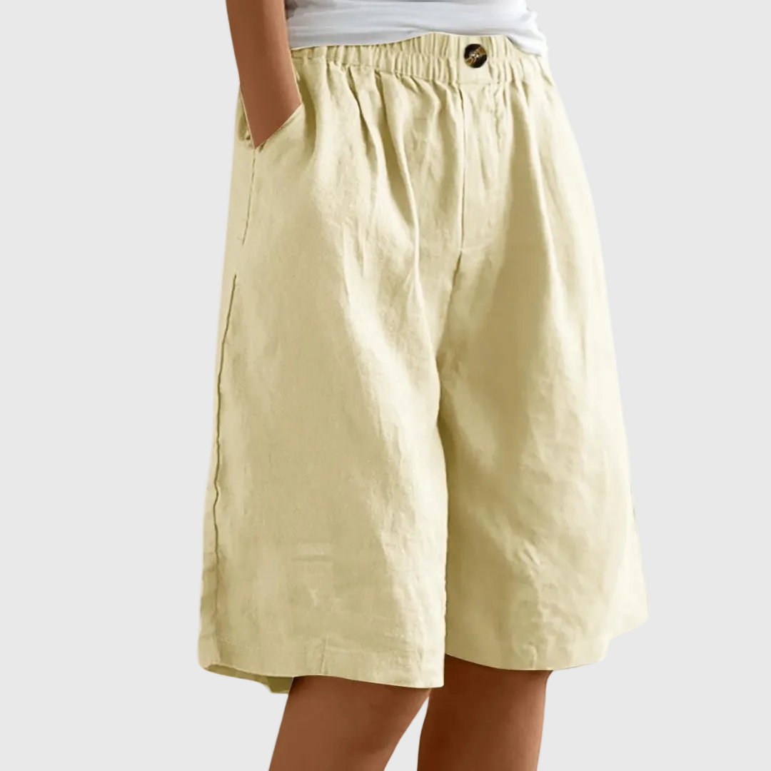 Pantalones cortos holgados con cintura elástica ella â€” vista 10
