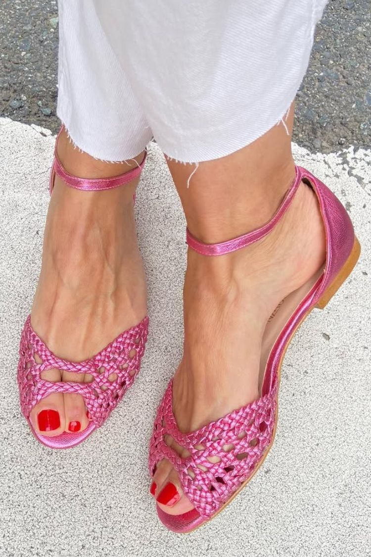 Sandalias planas trenzadas Isadora