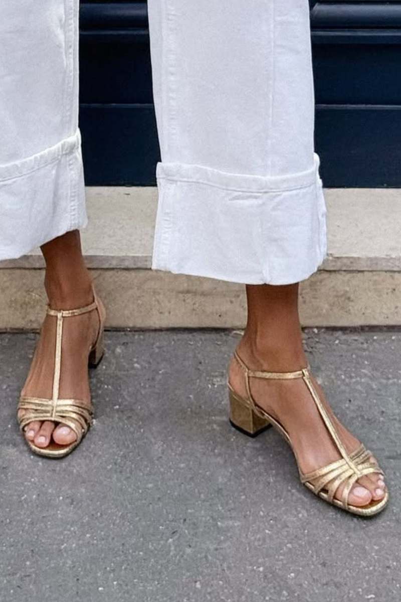 Sandalias de tacón bajo Allegra