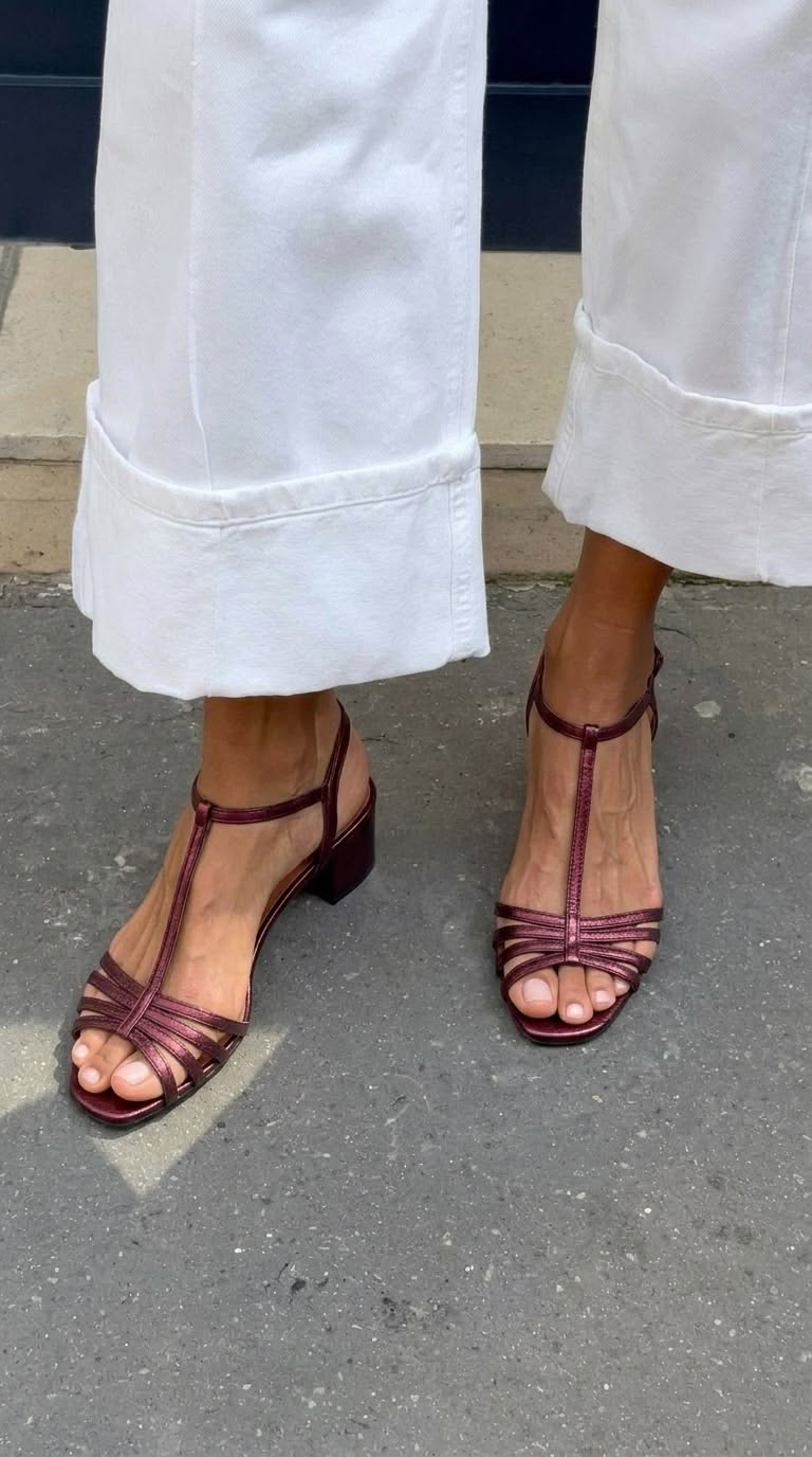 Sandalias de tacón bajo Allegra