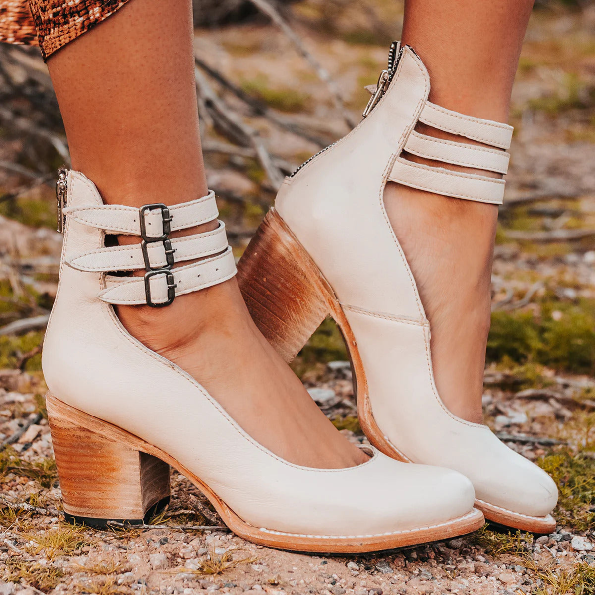 Tacones de cuero Mirella