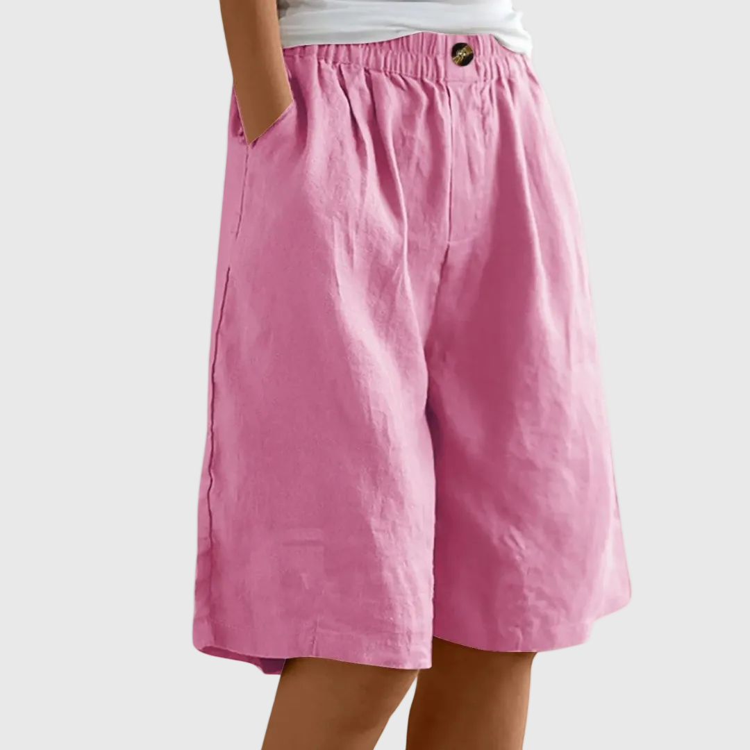 Pantalones cortos holgados con cintura elástica ella â€” vista 11