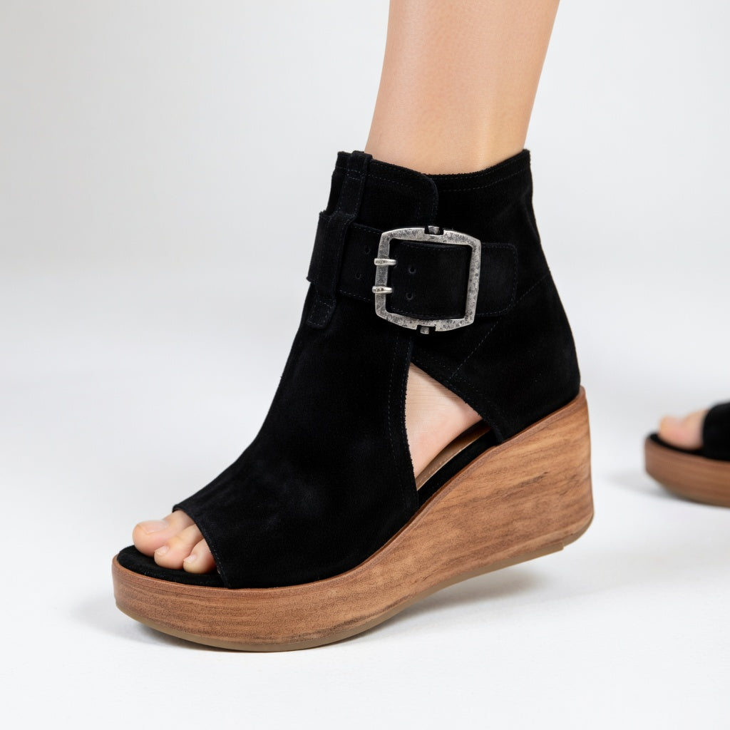 Botines de cuña abiertos Orélisse