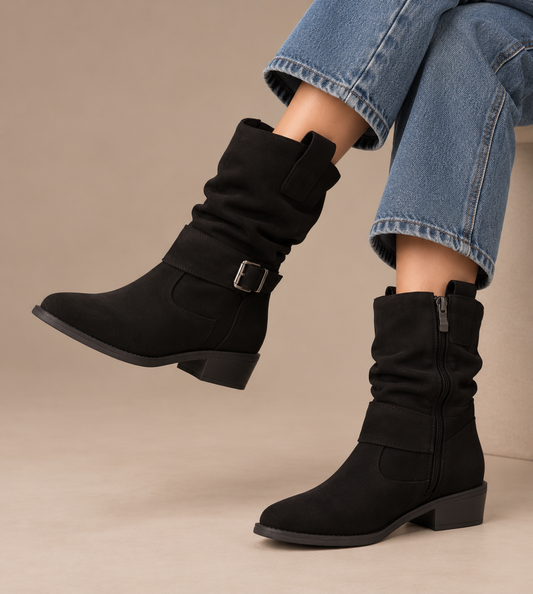 Dalia | Botas cómodas efecto ante