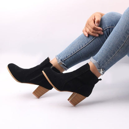 Amaranta | Botines confort con tacón ancho