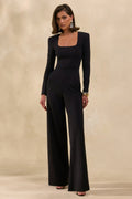 Elasse | Mono Negro de Escote Cuadrado