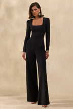 Elasse | Mono Negro de Escote Cuadrado