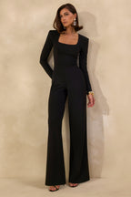 Elasse | Mono Negro de Escote Cuadrado