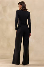 Elasse | Mono Negro de Escote Cuadrado