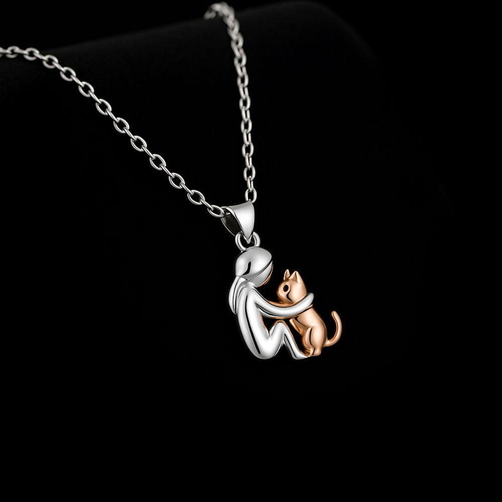 Collar de gato con pendientes a juego