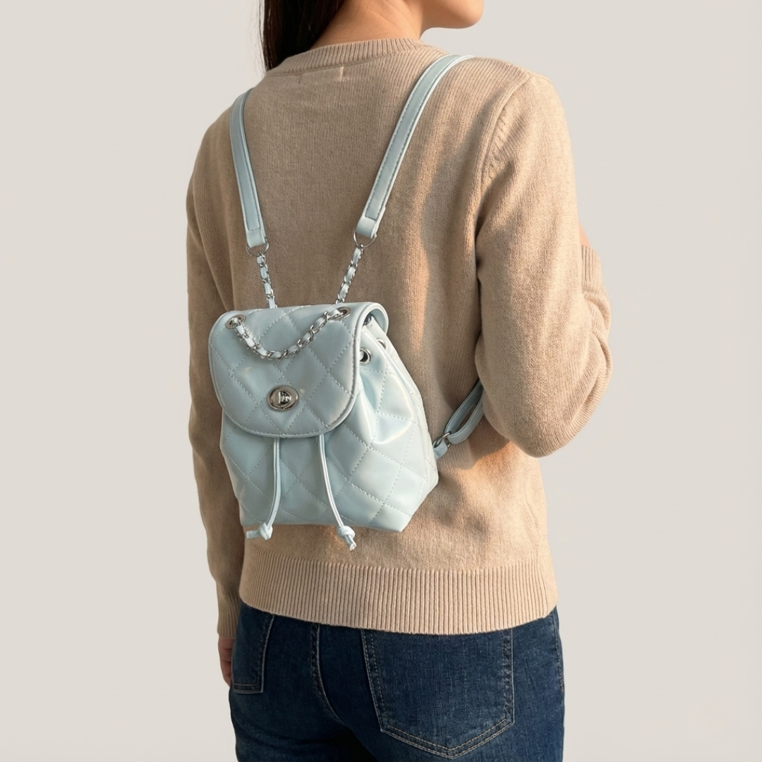 Bolso acolchado con cadena Vincenza