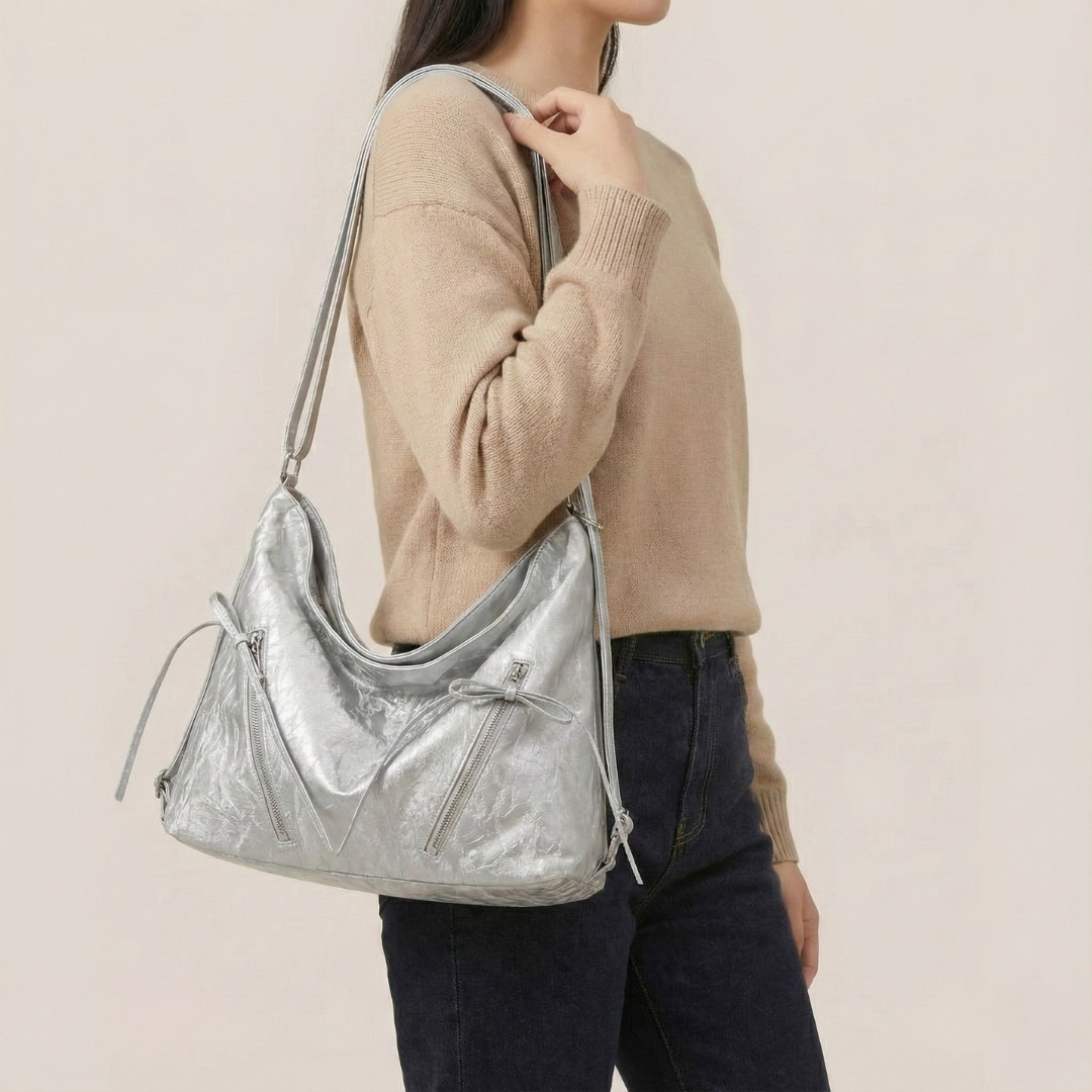 Bolso de mano fruncido Stella
