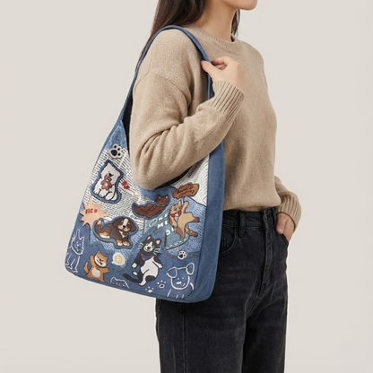 Bolso con parches Donata
