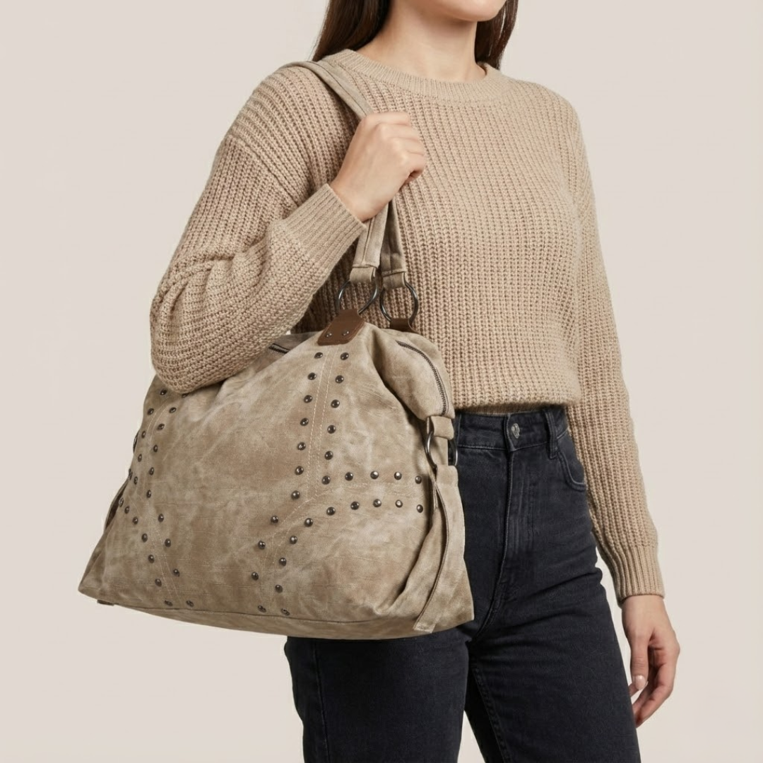 Bolso tote con tachuelas Annetta