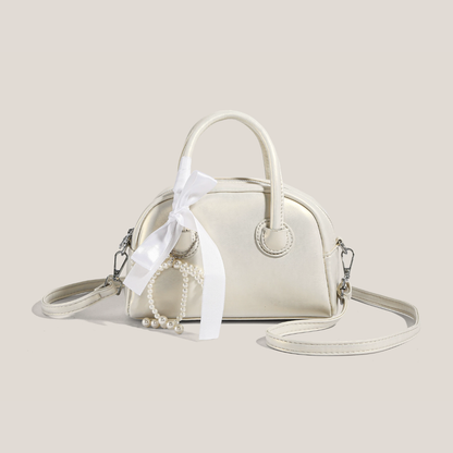 Bolso de mano metalizado Perla