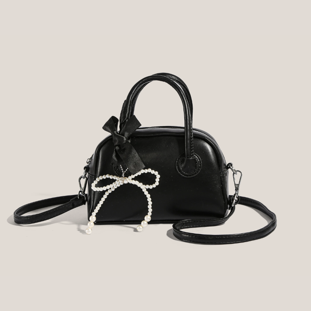 Bolso de mano metalizado Perla