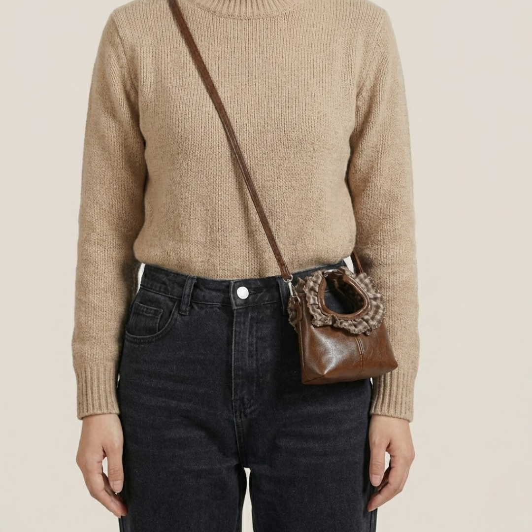 Bolso bandolera con volante Tersilla