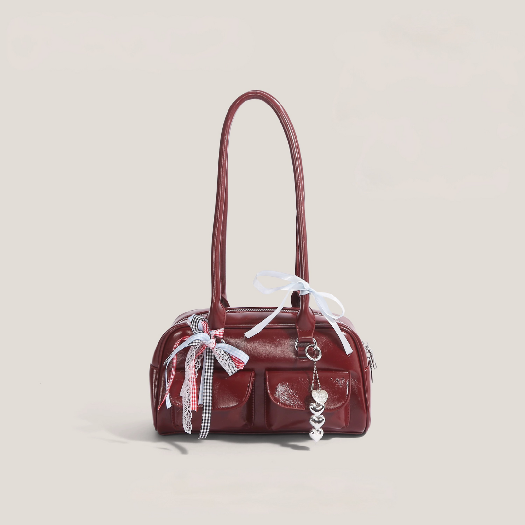 Bolso tote brillante Delfina