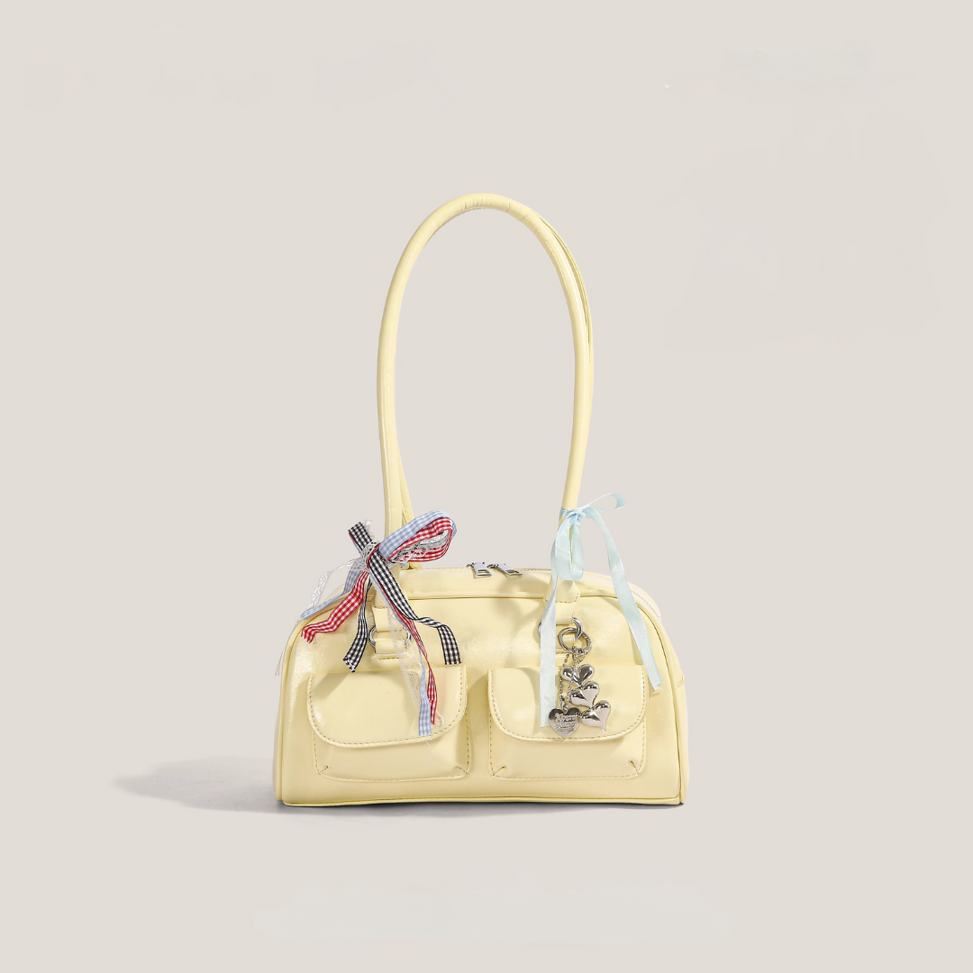 Bolso tote brillante Delfina
