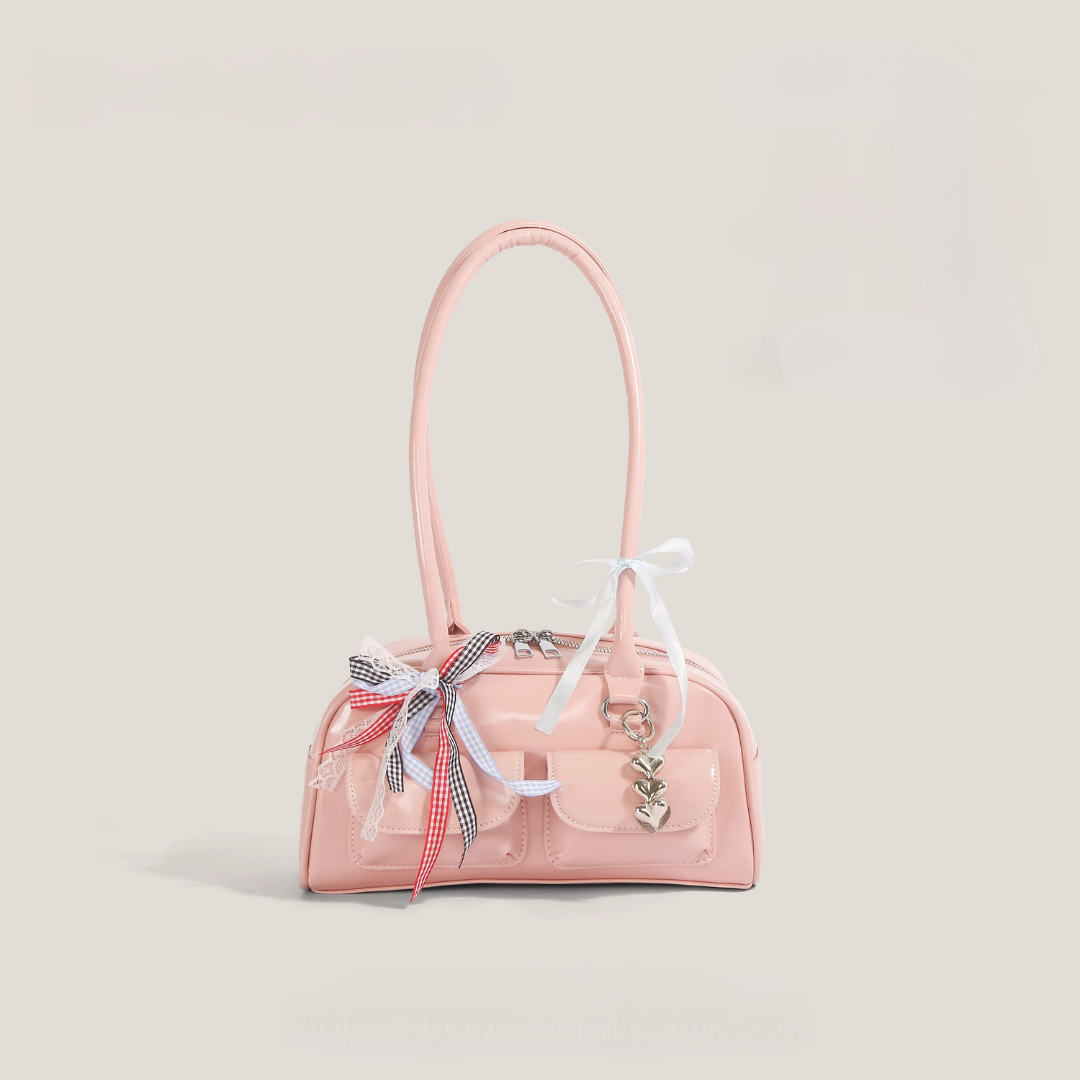 Bolso tote brillante Delfina
