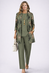 Margherita | Conjunto de mujer 3 piezas verde