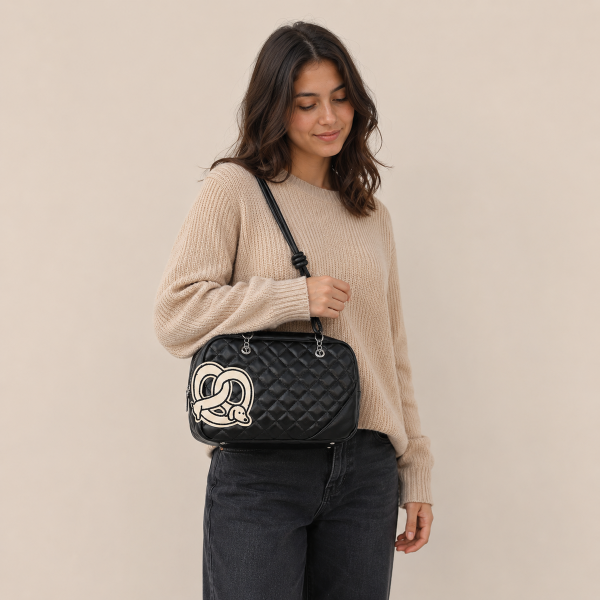 Bolso de hombro acolchado Giuditta