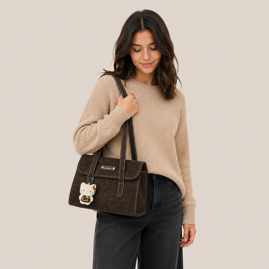 Bolso tote con solapa Vittorina
