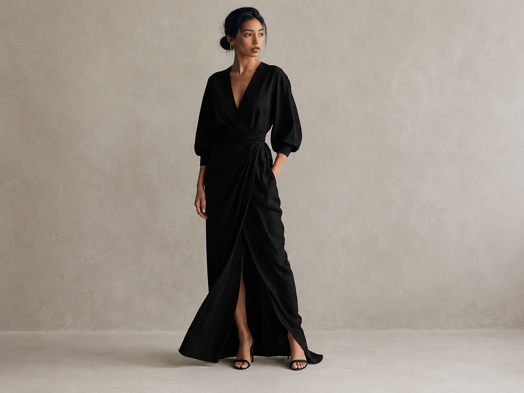 Vestido largo minimalista Alba