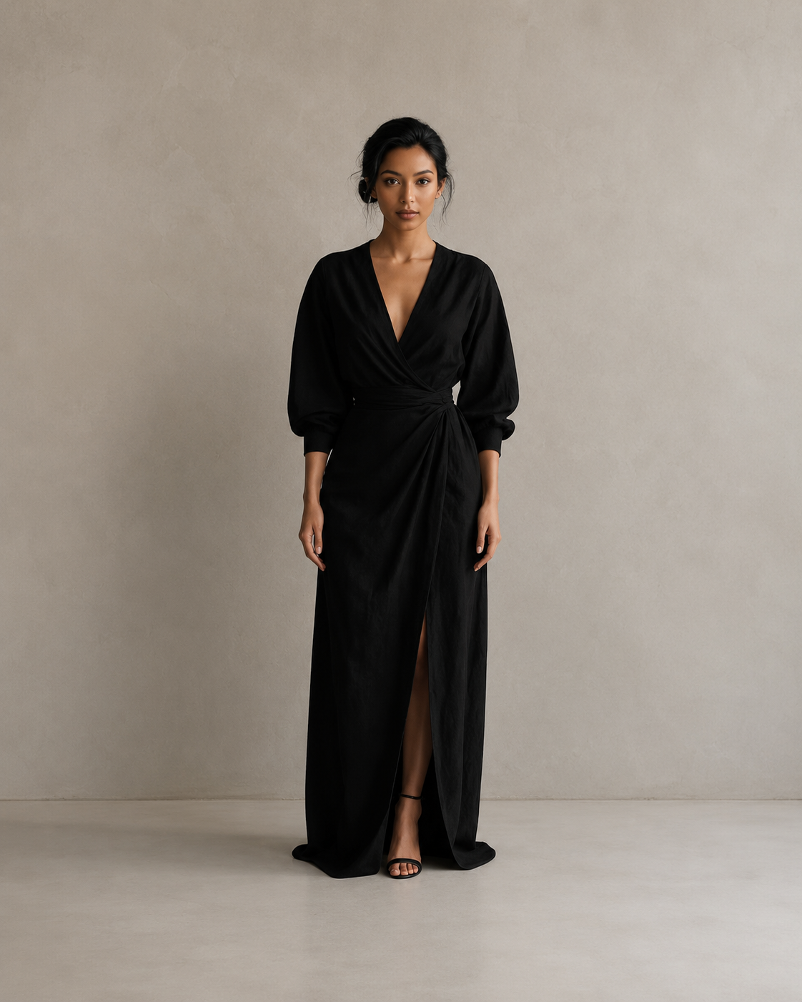 Vestido largo minimalista Alba