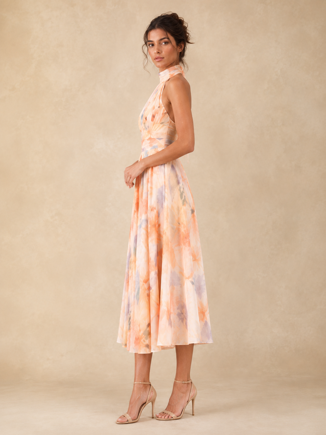 Vestido cuello americano Aurora