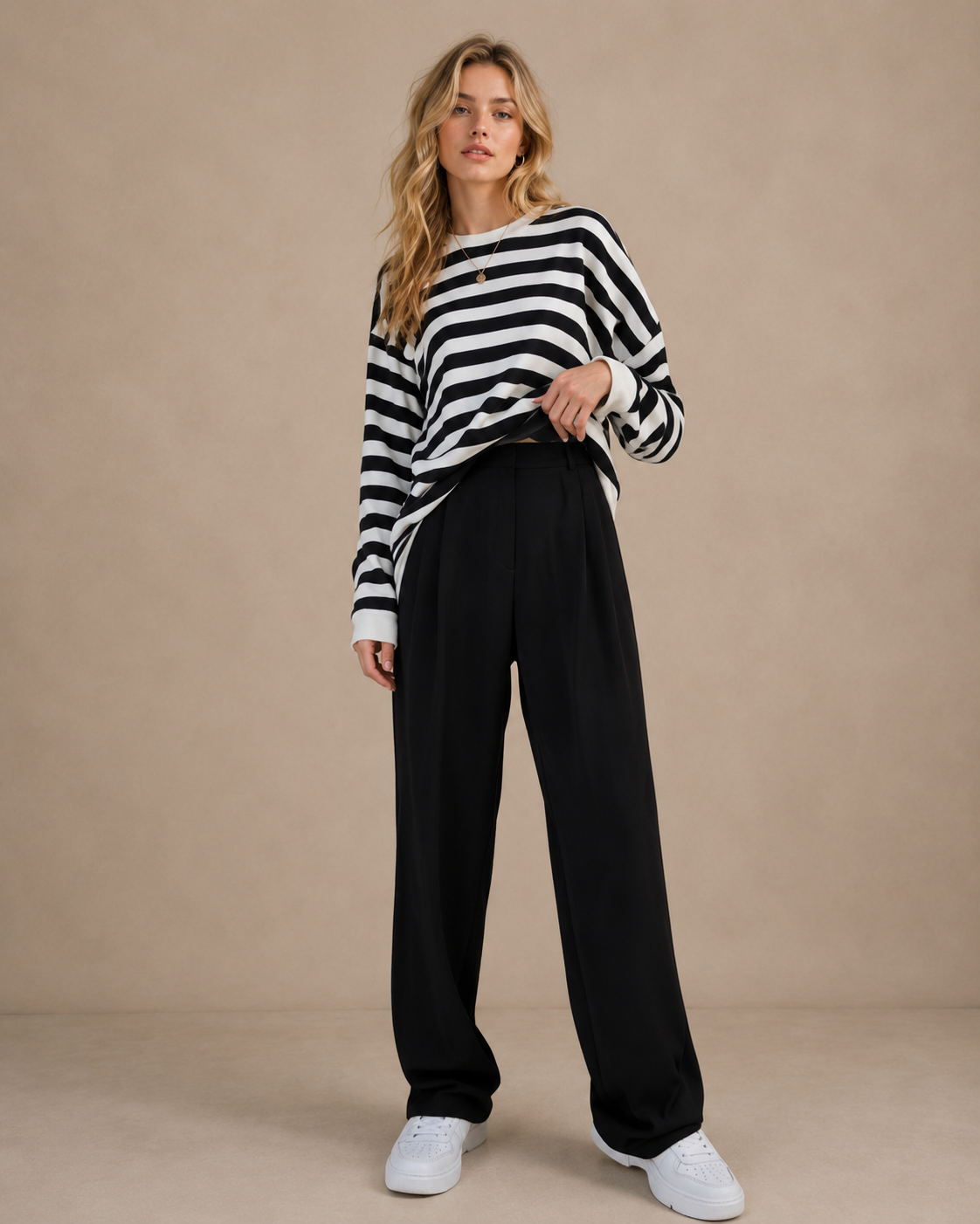 Pantalones rectos ancho Margarita
