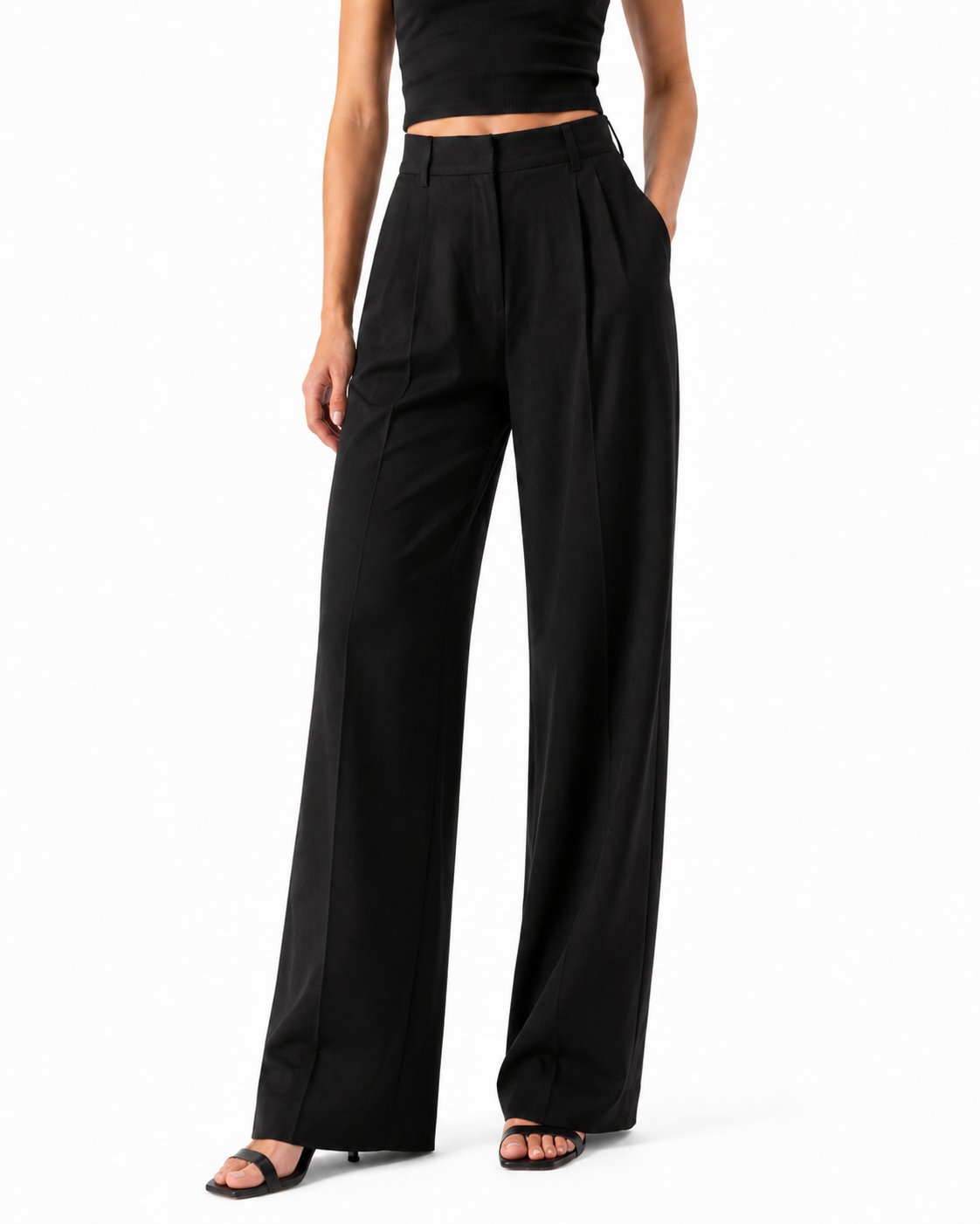 Pantalones rectos ancho Margarita