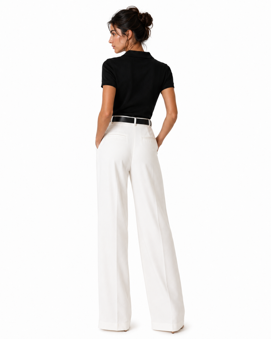 Pantalón ancho cintura alta Cinthia — vista 3