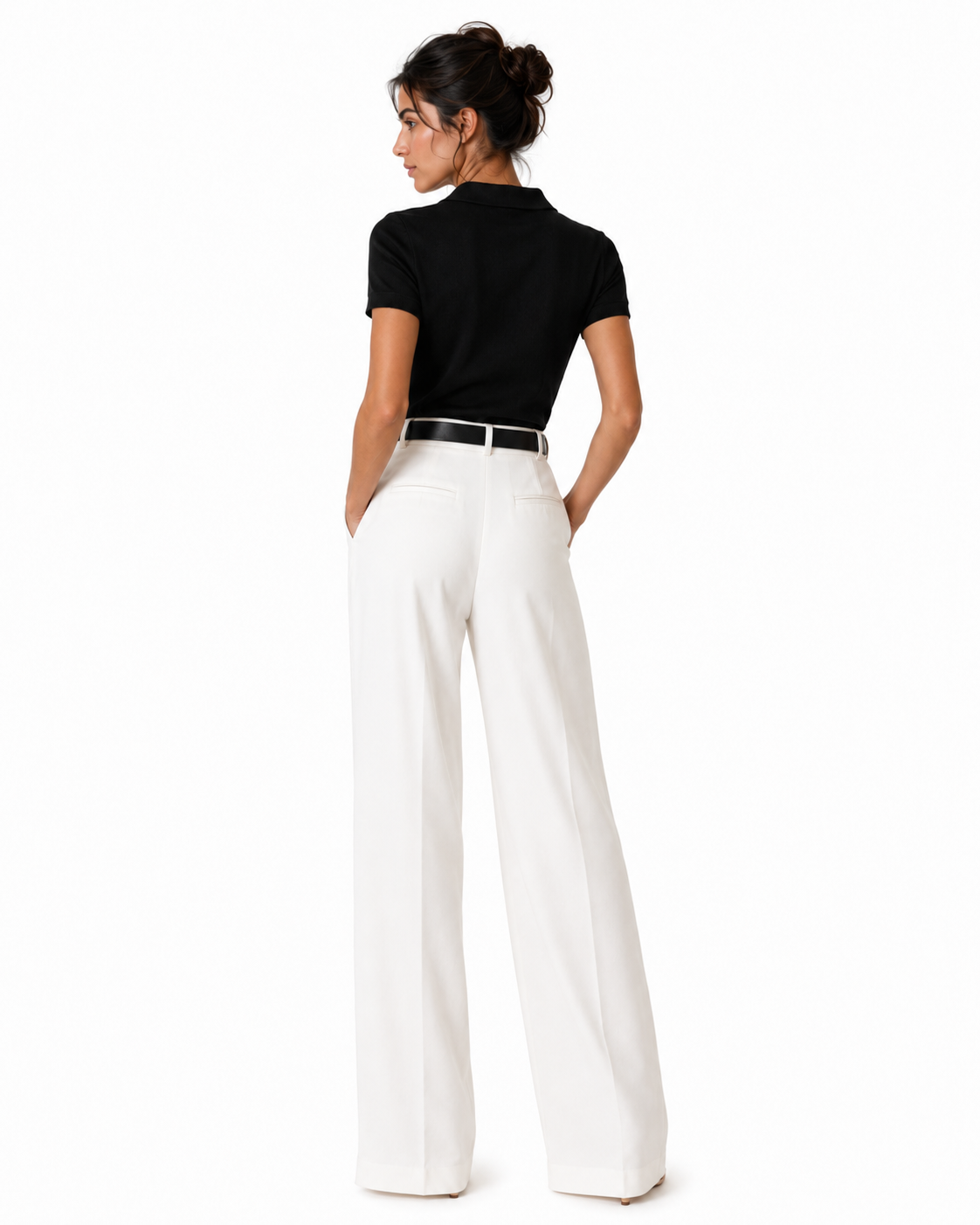 Pantalón ancho cintura alta Cinthia