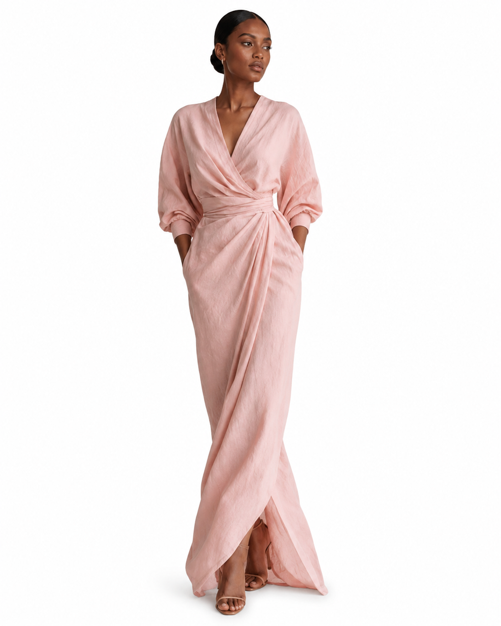 Vestido largo minimalista Alba — vista 2