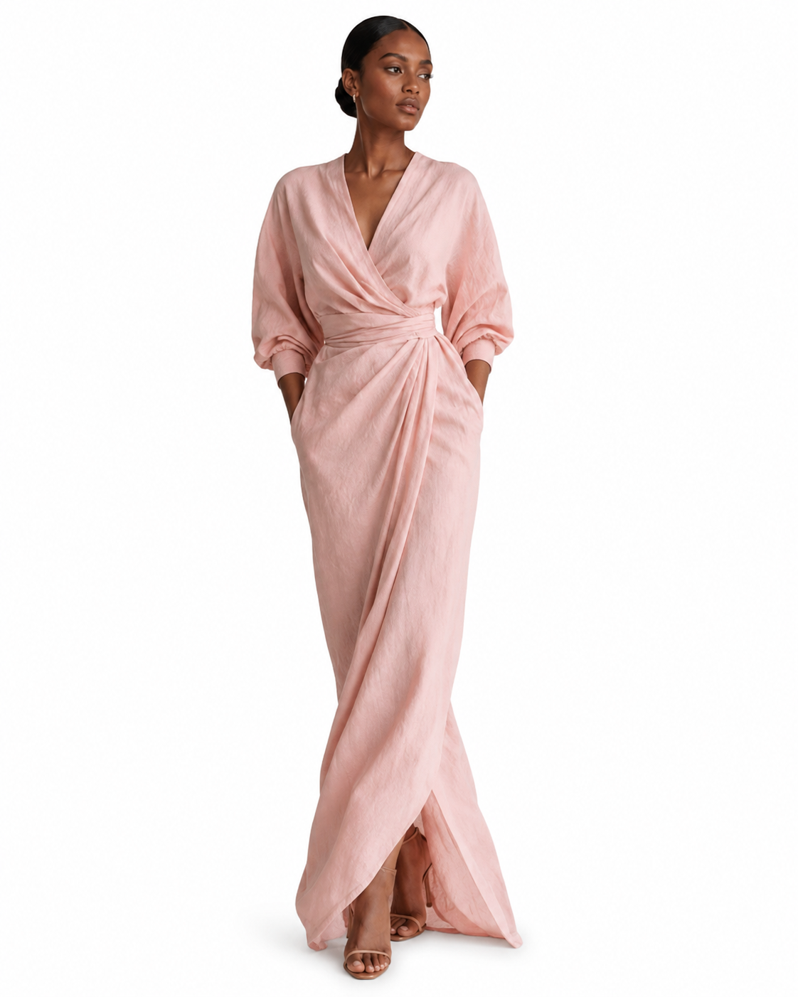 Vestido largo minimalista Alba