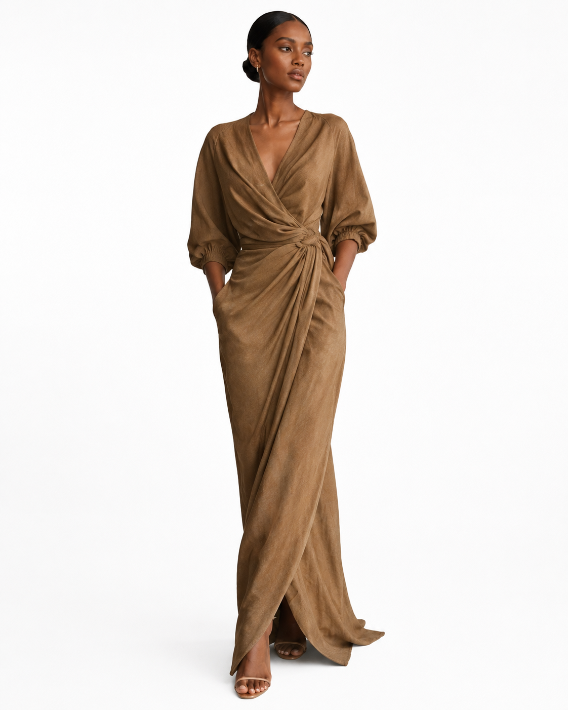 Vestido largo minimalista Alba