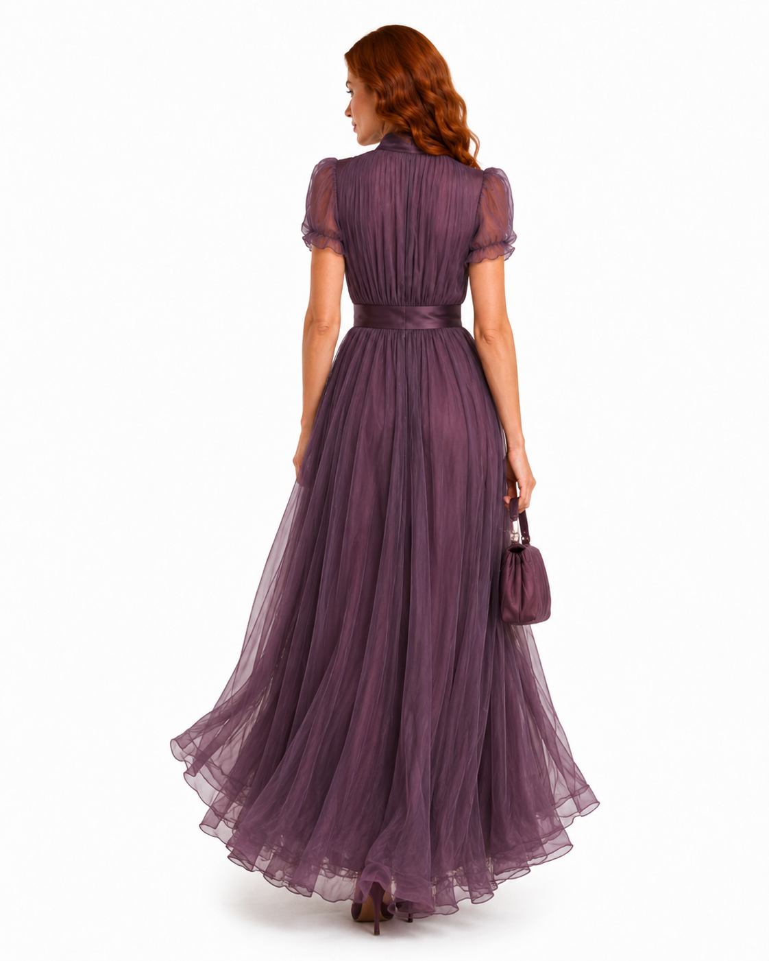 Vestido largo morado Sara
