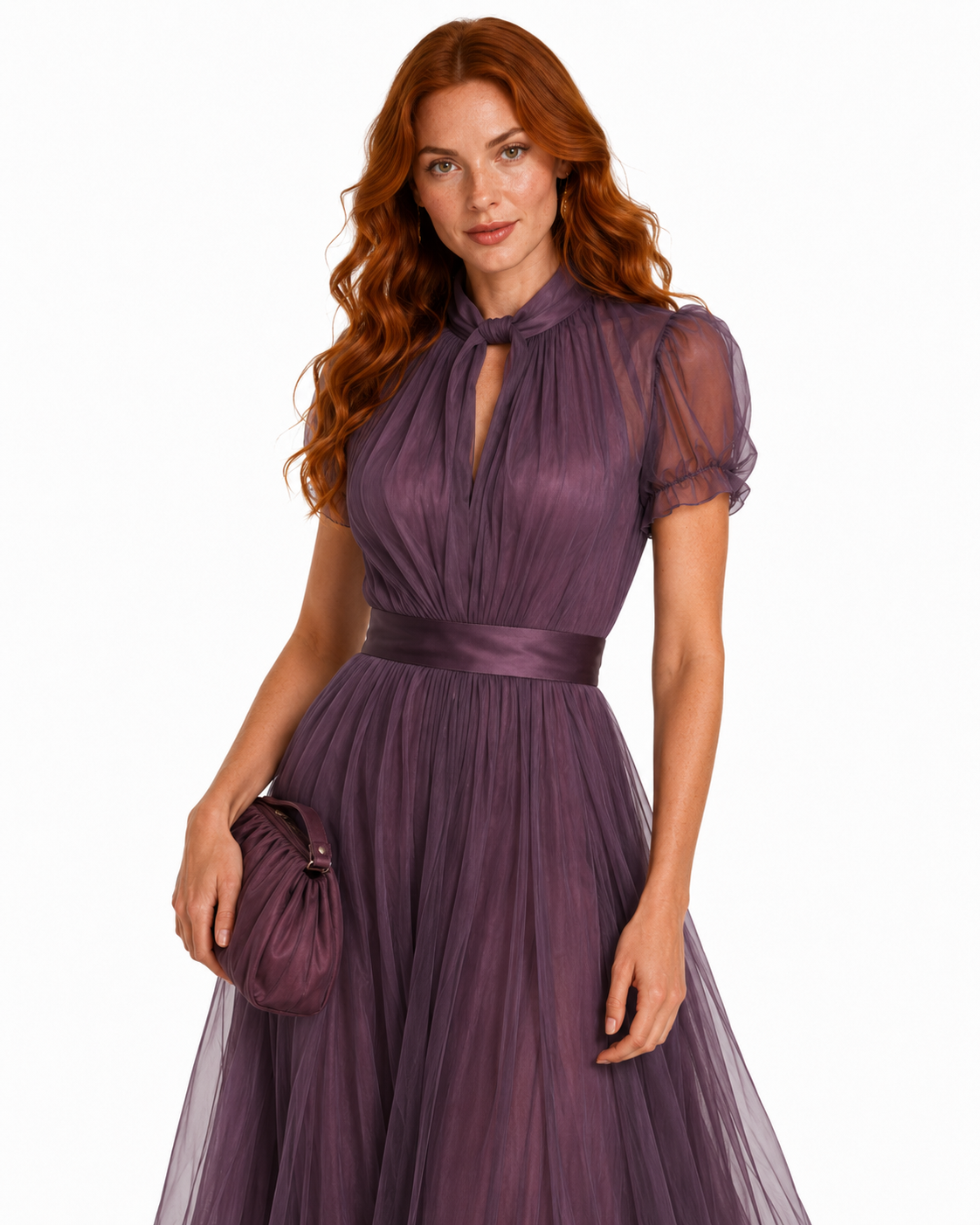 Vestido largo morado Sara