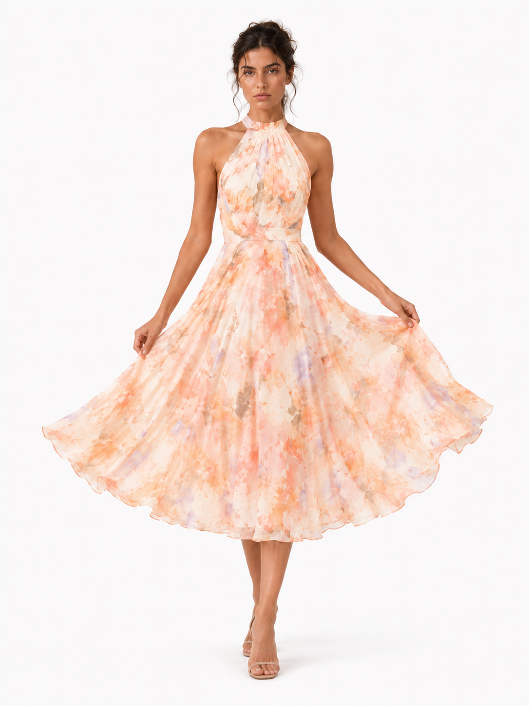Vestido cuello americano Aurora