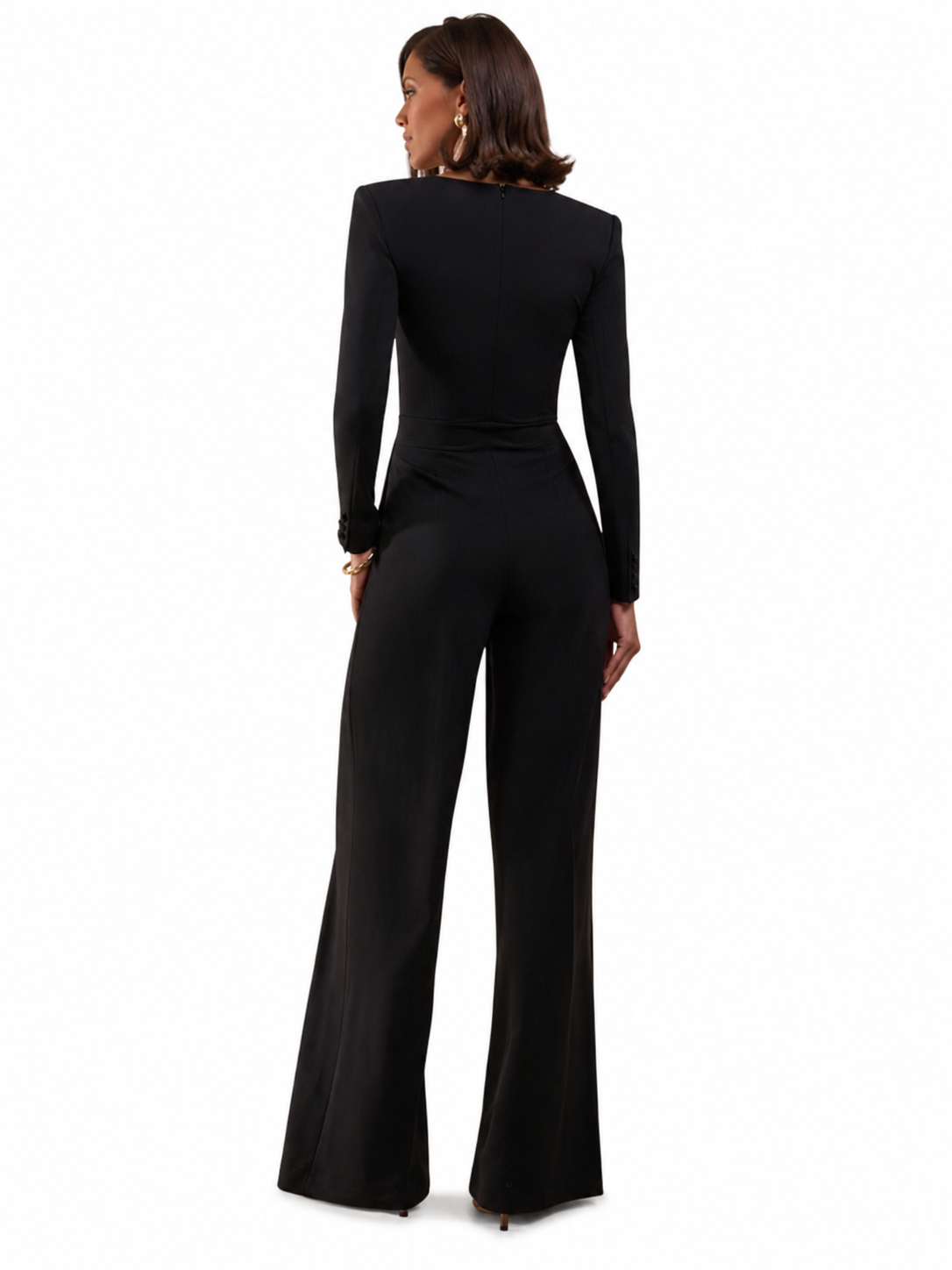 Elasse | Mono Negro de Escote Cuadrado