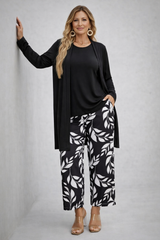 Eleonora | Conjunto de mujer 3 piezas negro