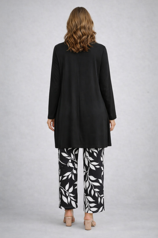 Eleonora | Conjunto de mujer 3 piezas negro