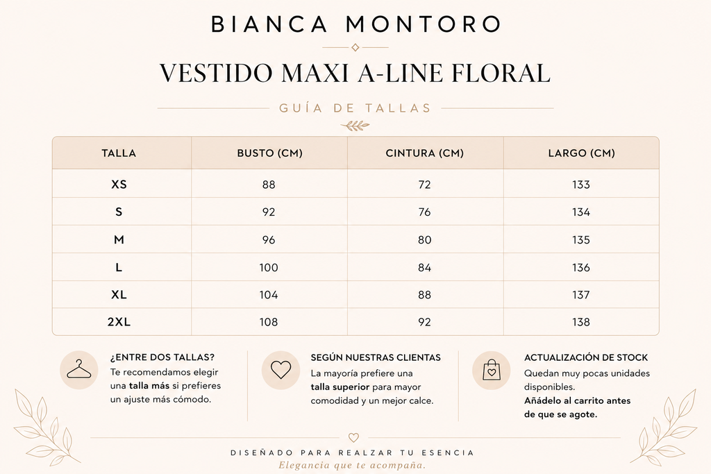 Oriah | Vestido largo línea A floral