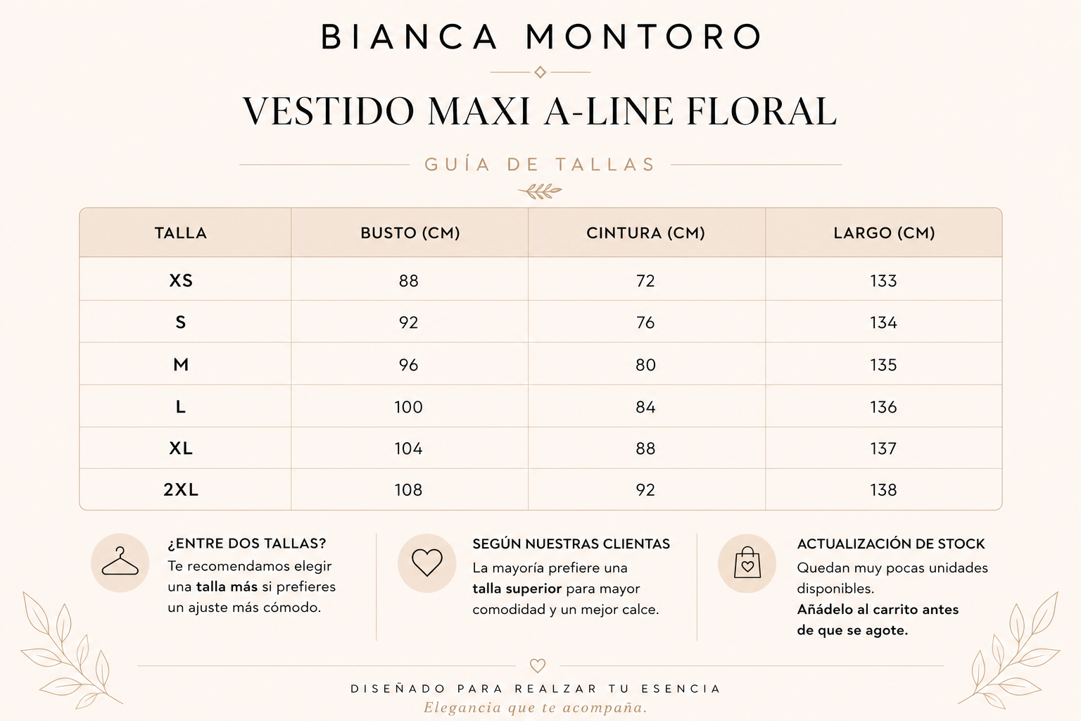 Oriah | Vestido largo línea A floral