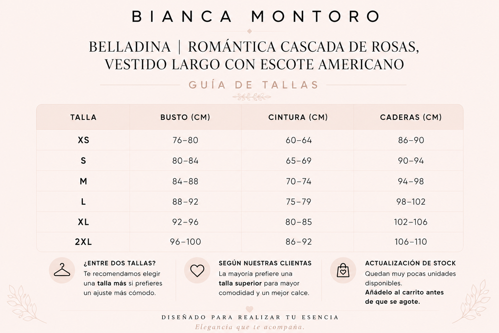 Belladina | Romántica cascada de rosas - Vestido largo con escote halter