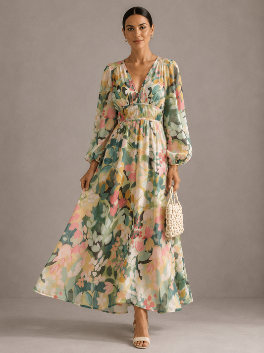 Vestido floral Celine