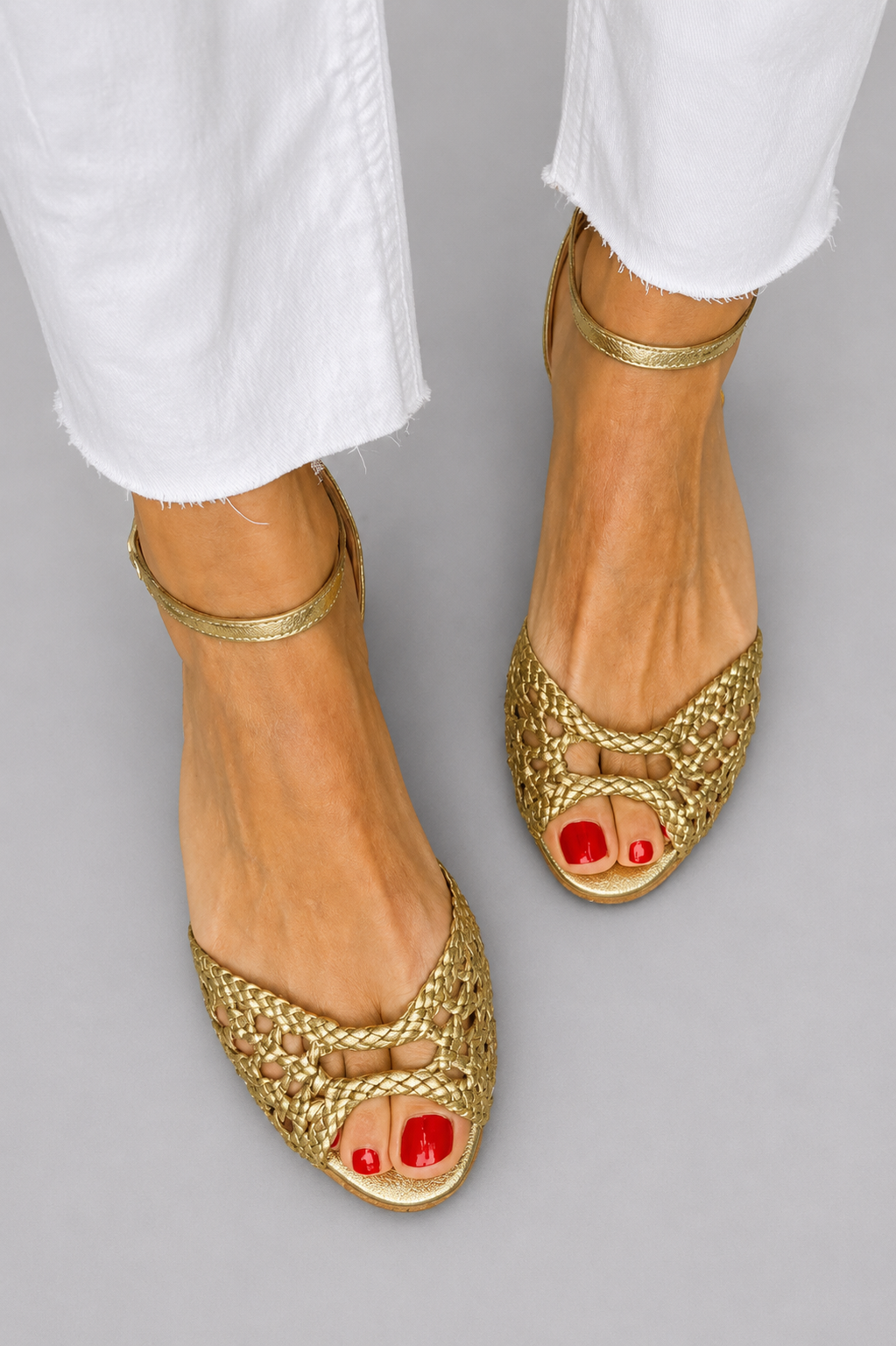 Sandalias planas trenzadas Isadora